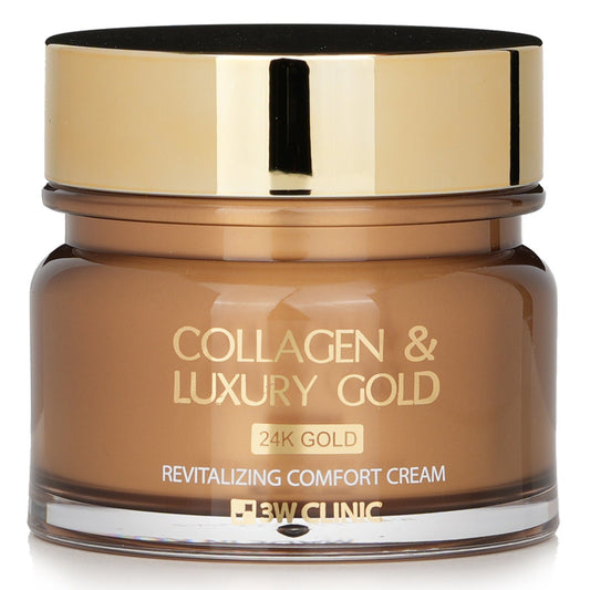 3W CLINIC - Collagen & Luxury Gold Revitalizing Comfort Gold Cream 620452 100ml/3.53oz - Yaya Store LLC